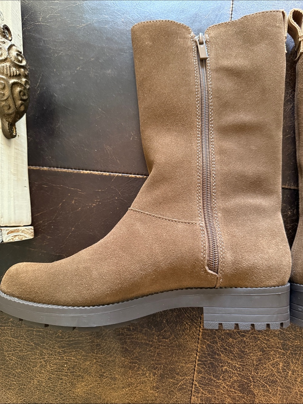 Revitalign Orthotic Suede Chelsea Boots